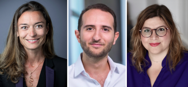 De gauche à droite : Vanessa Giraud (Bpifrance), Morgan Kessous (Revaia), Camille Pedrini (Ollyns)