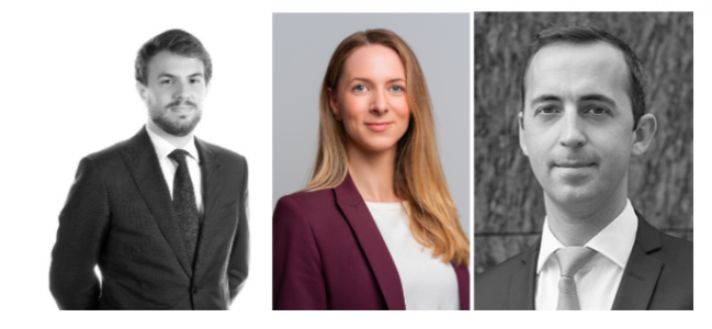 De gauche à droite : Charles Bourgain (Extens), Jessica Peters (Argos Wityu), Charles Foucard (Edmond de Rothschild PE)