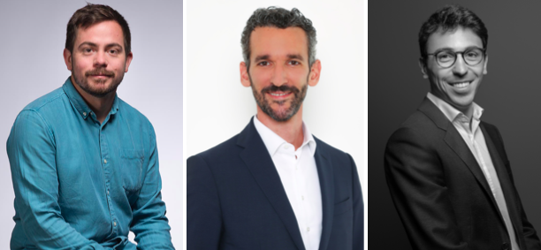 De gauche à droite : Eric Gossart (Serena), Marco Conte (Apax Partners), Simon Guichard (Argos Wityu)