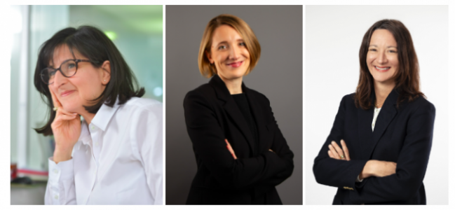 De gauche à droite : Annick Bitoun (Apax Partners), Marie Role (Hi Inov), Emilie Renaud (Scotto Partners)