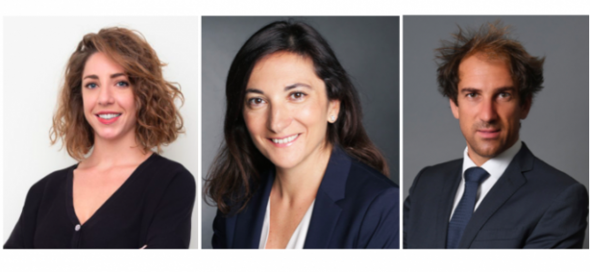 De gauche à droite : Annabelle Wephre (Ciclad), Sophie Elkrief (Andera Partners), Yann Varin (Alvarez & Marsal)