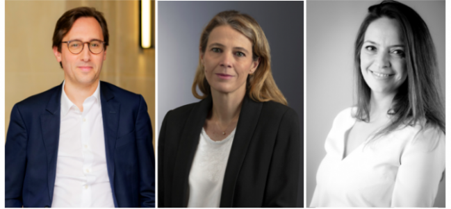 De gauche à droite : Olivier Verdet (Dentressangle Capital), Laure Bonin (Herbert Smith Freehills), Julie Haeflinger (Squareness)