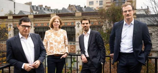 De gauche à droite : Giuseppe Sangiovanni, Pauline Colin, Vincent Brillault et Edmund Harm