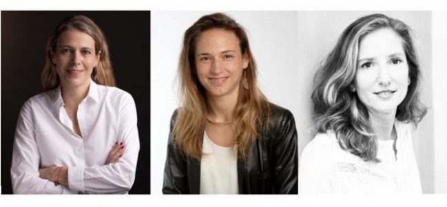 De gauche à droite : Laure Bonin (August Debouzy), Caroline Gibert (Flexstone) et Delphine Villuendas (Elaia)