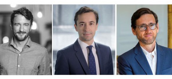 De gauche à droite : Jean-Patrice Anciaux (Isai), Louis de Lummen (Apax Partners), Fabien Kay (Capitalmind)