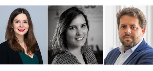 De gauche à droite : Justine Roze (Sparring Capital), Céline Passedouet (Elaia), Arnaud Petit (Edmond de Rothschild CF)