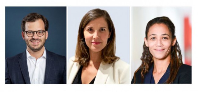 De gauche à droite : Alexandre Chaton (MBO & Co), Marie-Gabrielle Sorin (Ring Capital), Doris Galan (Bain & Company)