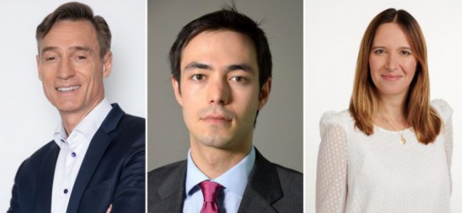 De gauche à droite : Bertrand Pivin (Apax Partners), Louis Greaume (3i), Christine Martinovic (Andera Partners)